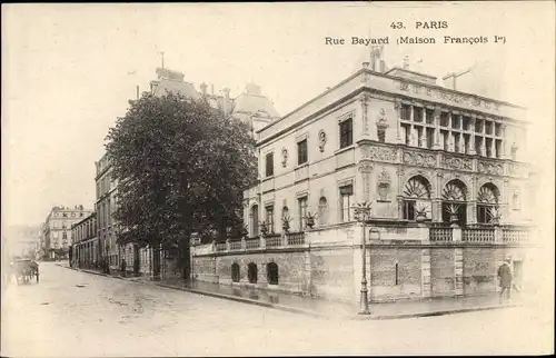 Ak Paris VIII., Rue Bayard, Maison Francois 1er