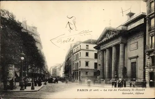Ak Paris VIII., Rue du Faubourg St. Honoré