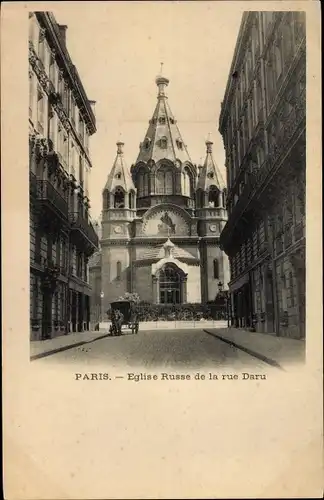 Ak Paris VIII., Eglise Russe de la rue Daru