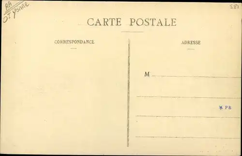 Ak Villeneuve sur Yonne, Une vieille tour de l'ancienne enceinte