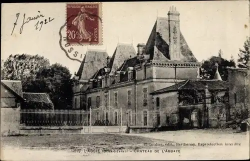 Ak L'Absie Deux Sèvres, Chateau de l'Abbaye