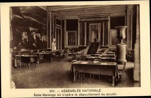 Ak Paris VII., Assemblée Nationale, Salle Marengo
