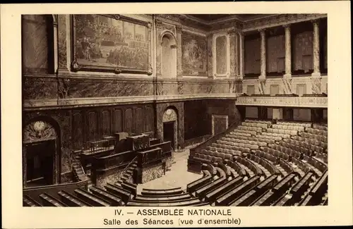 Ak Paris VII., Assemblée Nationale, Salle des Séances