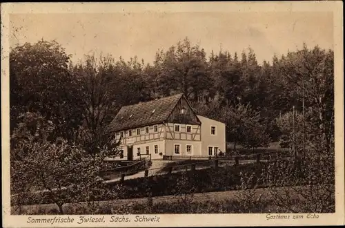 Ak Zwiesel im Bayerischen Wald, Gasthaus zum Echo