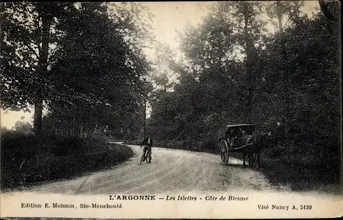 Ak L'Argonne Meuse, Les Islettes, Côte de Birsme