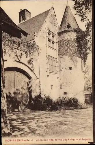 Ak Morannes Maine et Loire, ancienne Residence des Eveques d'Angers