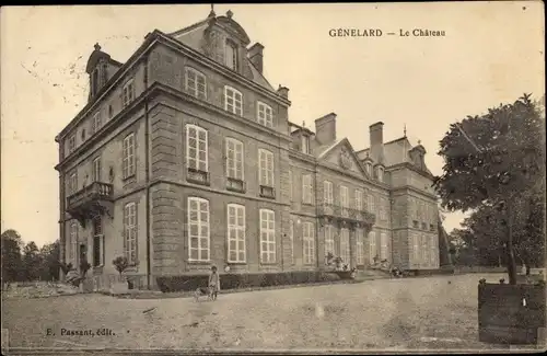 Ak Génelard Saône et Loire, Le Château