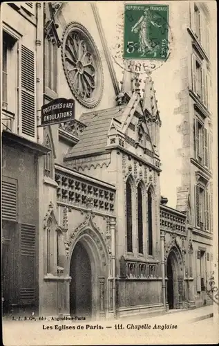 Ak Paris VIII., Chapelle Anglaise