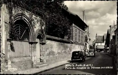 Ak Milly la Foret Essonne, Porte du moustier de Peronne