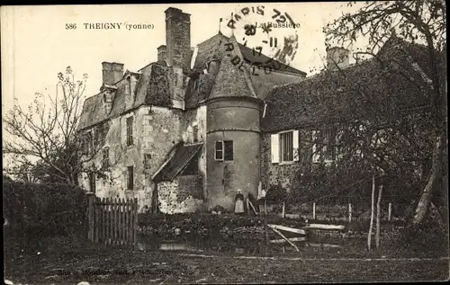 Ak Treigny Yonne, La Bussiere, Gebäude