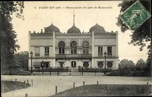 Ak Paris XIV., Observatoire du Parc de Montsouris