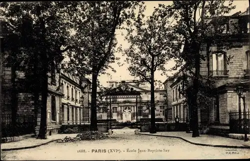 Ak Paris XVI., École Jean Baptiste Say