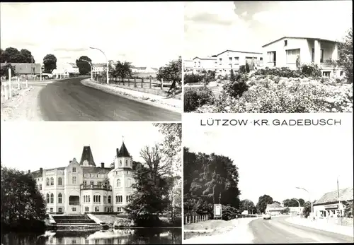Ak Lützow Kreis Gadebusch in Mecklenburg, Strassenansicht, Häuser