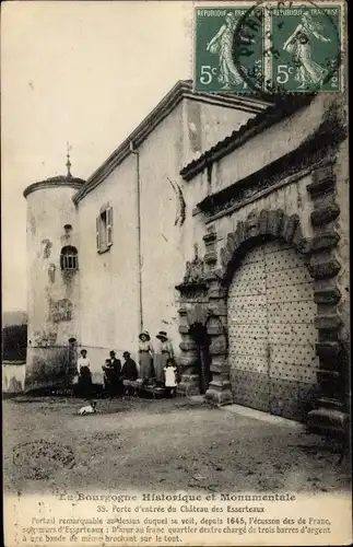 Ak Esserteaux Saône et Loire, Porte d'entrée du Château