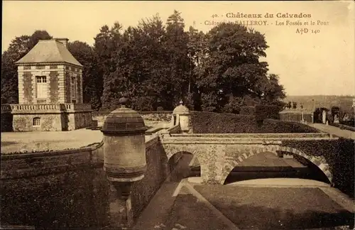 Ak Balleroy Calvados, Les Fossés et le Pont