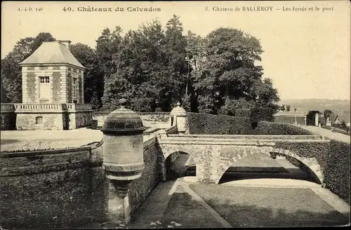 Ak Balleroy Calvados, Les Fossés et le Pont