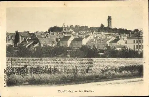 Ak Montlhery Essonne, Vue générale, Blick auf den Ort