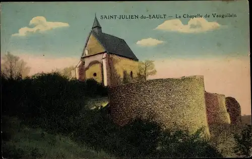 Ak Saint Julien du Sault Yonne, La Chapelle de Vauguilain