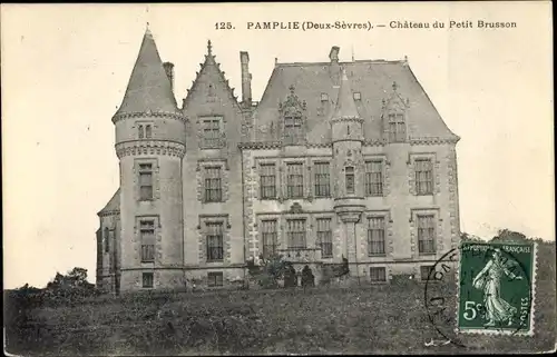 Ak Pamplie Deux Sèvres, Chateau du Petit Brusson