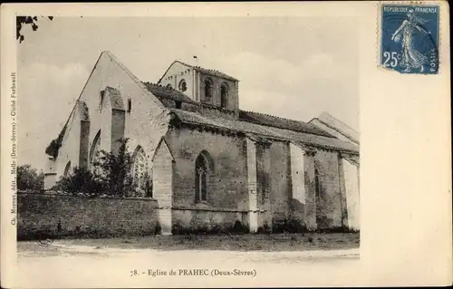 Ak Prahec Deux Sèvres, Eglise