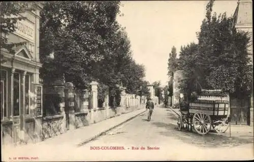 Ak Bois Colombes Hauts de Seine, Rue du Sentier