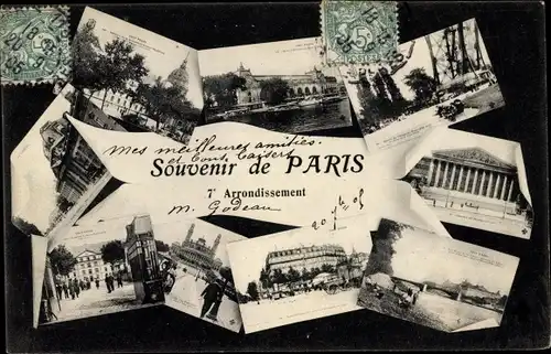 Ak Paris VII., Miniaturansichten