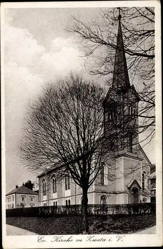 Ak Zwota Klingenthal im Vogtland Sachsen, Evangelische Kirche