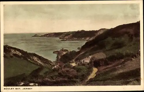 Ak Jersey Kanalinseln, Bouley Bay, Landschaft