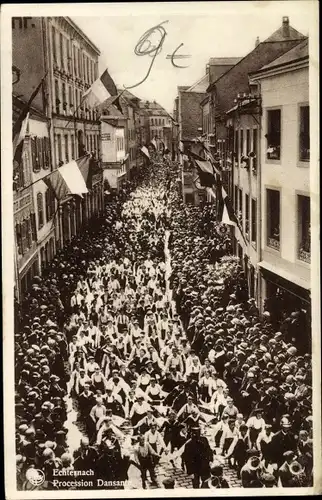 Ak Echternach Luxemburg, Procession Dansante