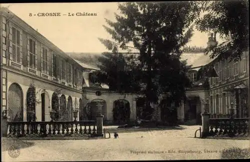 Ak Crosne Essonne, Le Chateau, Schloss