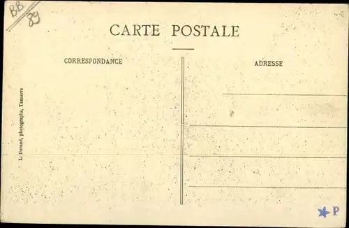 Ak Tonnerre Yonne, L'Allee des Marronniers sur la Promenade du Patis
