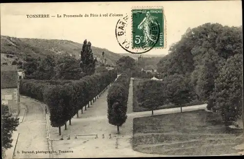 Ak Tonnerre Yonne, La Promenade du Patis à vol d'oiseau