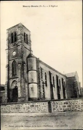 Ak Neuvy Bouin Deux Sèvres, Eglise