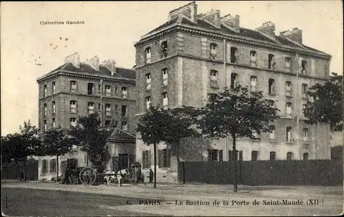 Ak Paris XII., Le Bastion de la Porte de Saint Mandé