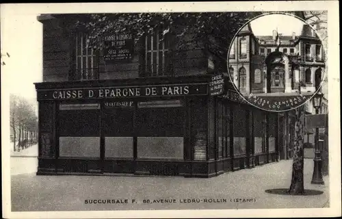 Ak Paris XII., Succursale F, Avenue Ledru Rollin 88