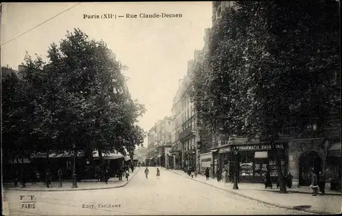 Ak Paris XII., Rue Claude Decaen