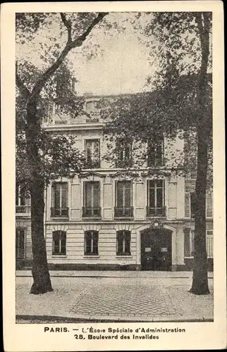 Ak Paris VII., L'École Spéciale d'Administration, Boulevard des Invalides 28