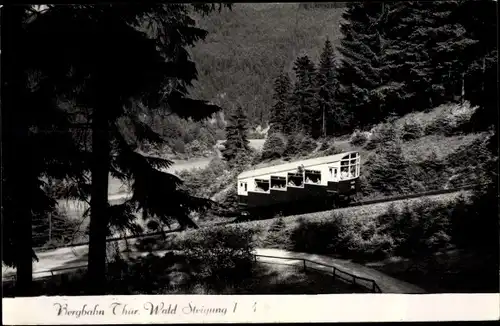 Ak Bergbahn im Thüringer Wald, Steigung 1:4