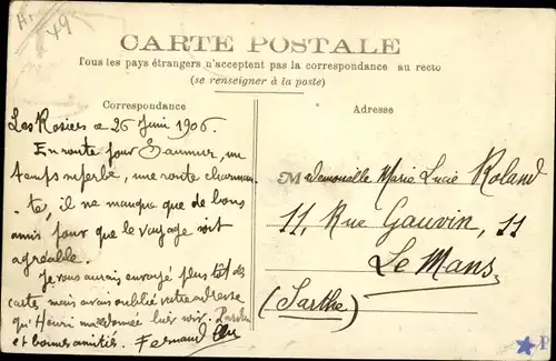 Ak Gennes Maine et Loire, Saint Eusèbe et le Pont des Rosiers