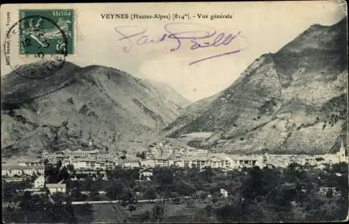 Ak Veynes Hautes Alpes, Vue générale, Blick auf den Ort