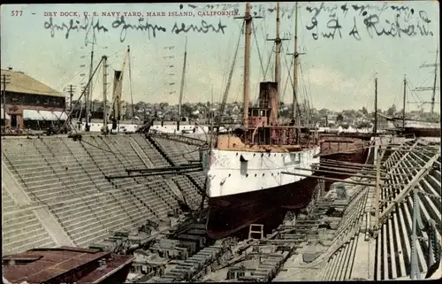 Ak Mare Island Kalifornien, US Navy Yard, Dry Dock