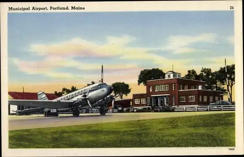 Ak Portland Maine USA, Municipal Airport, Northeast DC 3