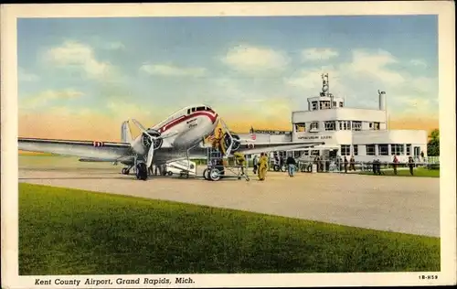 Ak Grand Rapids Michigan USA, Kent County Airport, PCA DC 3