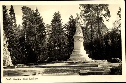 Ak Sowjetsk Tilsit Ostpreußen, Königin Luise Denkmal