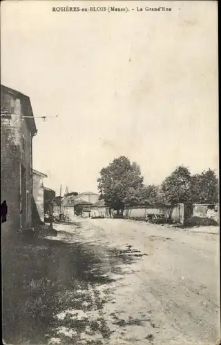 Ak Rosières en Blois Meuse, La Grand Rue