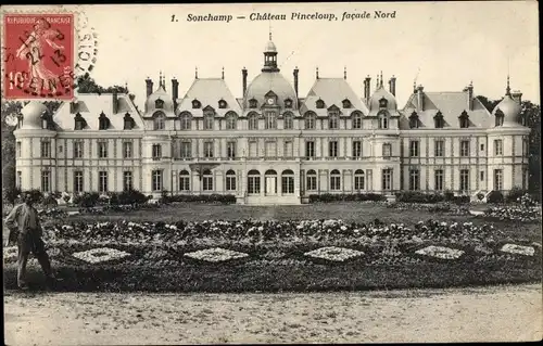 Ak Sonchamp Yvelines, Chateau Pinceloup, facade Nord