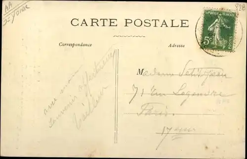 Ak thorigny sur Oreuse Yonne, Notre Dame des Roches, Denkmal