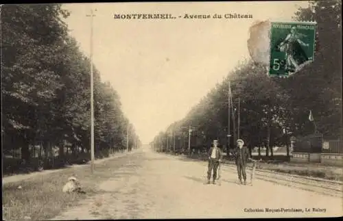 Ak Montfermeil Seine Saint Denis, Avenue du Chateau