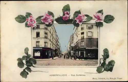 Passepartout Ak Aubervilliers Seine Saint Denis, Rue Solférino