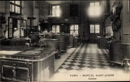 Ak Paris XIV., Hopital Saint Joseph, Cuisine